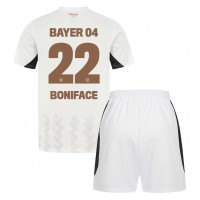 Bayer Leverkusen Victor Boniface #22 Bortaställ Barn 2024-25 Korta ärmar (+ Korta byxor)